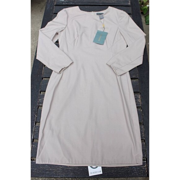 New w/Tags - Zac Posen Designer Tailored Sheath Dress in Stretch Wool - 10 - Picture 6 of 13